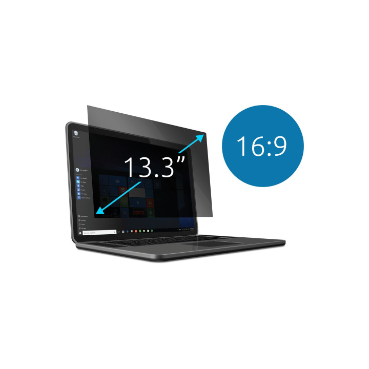 Kensington 628199 filtre anti-reflets pour écran et filtre de confidentialité Filtre de confidentialité sans bords pour ordi