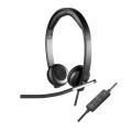 Logitech 981-000519 écouteur/casque Avec fil Arceau Bureau/Centre d'appels USB Type-A Noir, Argent