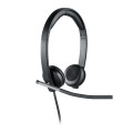 Logitech 981-000519 écouteur/casque Avec fil Arceau Bureau/Centre d'appels USB Type-A Noir, Argent