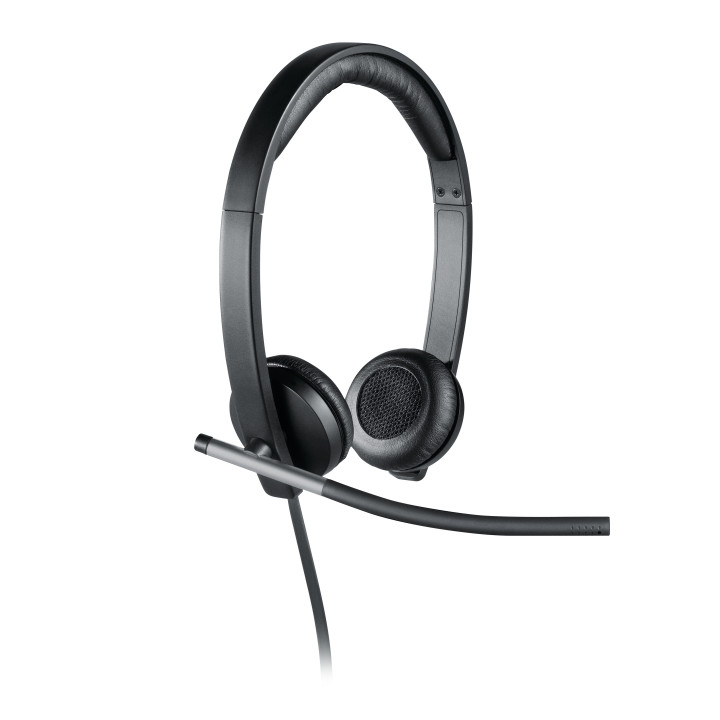 Logitech 981-000519 écouteur/casque Avec fil Arceau Bureau/Centre d'appels USB Type-A Noir, Argent