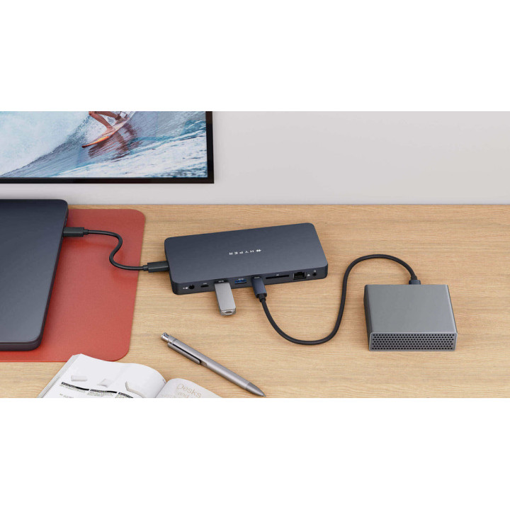 Targus HyperDrive Next Avec fil USB 3.2 Gen 2 (3.1 Gen 2) Type-C Bleu