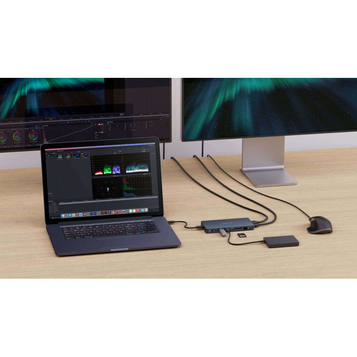 Targus HyperDrive Next Avec fil USB 3.2 Gen 2 (3.1 Gen 2) Type-C Bleu