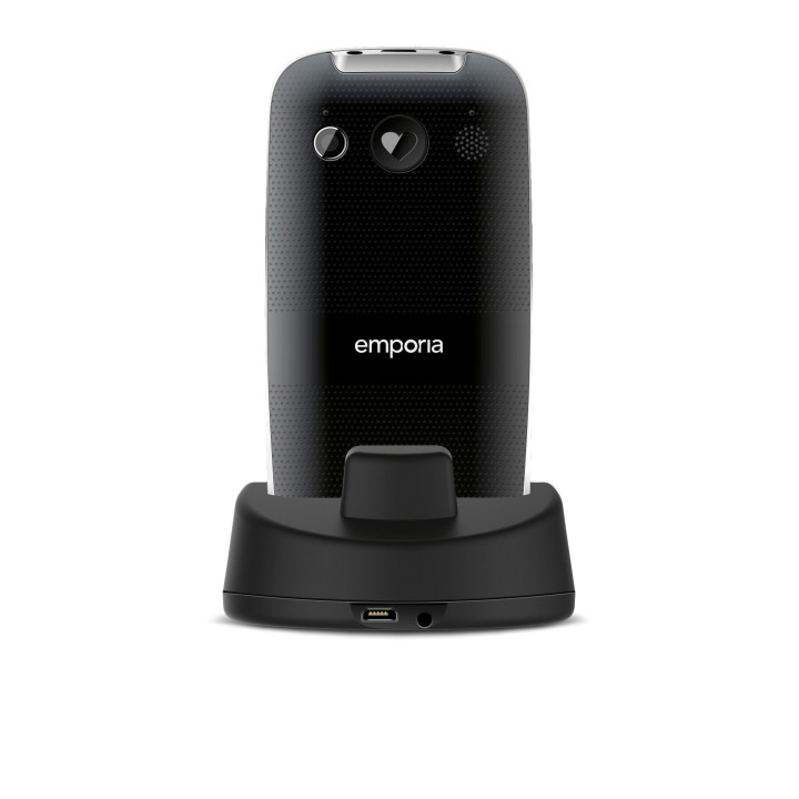 Emporia emporiaEUPHORIA 5,84 cm (2.3") 90 g Noir, Argent Téléphone pour seniors