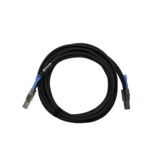 QNAP CAB-SAS30M-8644 câble Serial Attached SCSI (SAS) 3 m Noir, Métallique