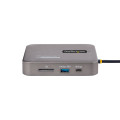 StarTech.com Station d'Accueil USB C, Double HDMI 4K 60Hz Compatible avec Macbook Pro (M1/M2/M3/M4) et Windows, Hub USB-A/USB-C