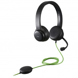 Acer GP.HDS11.01N écouteur/casque Avec fil Arceau Appels/Musique Noir