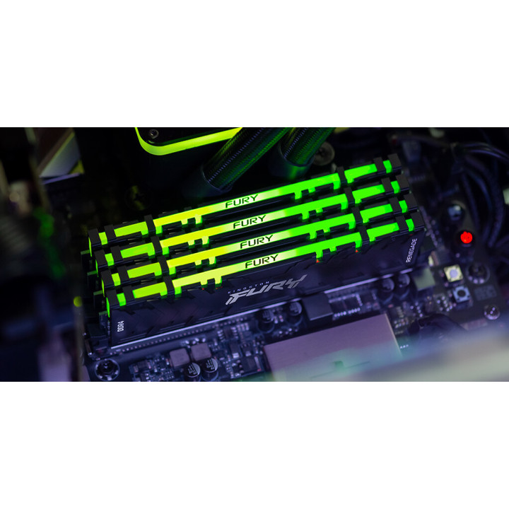 Kingston Technology FURY 128 Go 3200 MT/s DDR4 CL16 DIMM (Kits de 4) Renegade RGB
