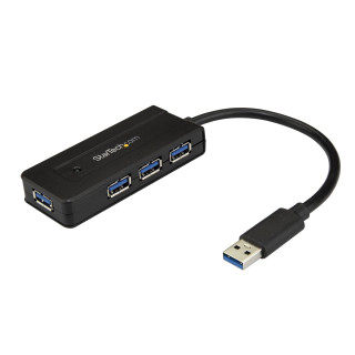 StarTech.com Hub USB 3.0 - Dock 4 Ports SuperSpeed 5Gbps avec Charge Rapide USB 3.2 Gen 1 Type-A pour PC Fixe/Portable - Alimen