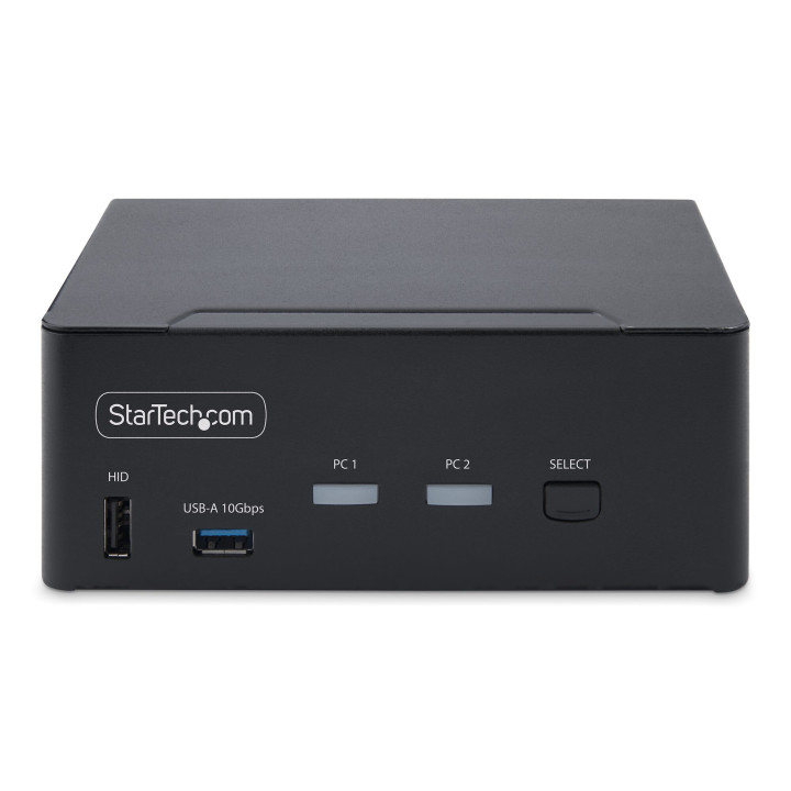 StarTech.com Switch KVM DisplayPort 2 Ports, 8K 60Hz / 4K 144Hz, DP 1.4, 2 Ports USB 10Gbps, 4 Ports USB HID, Commutateur KVM, 