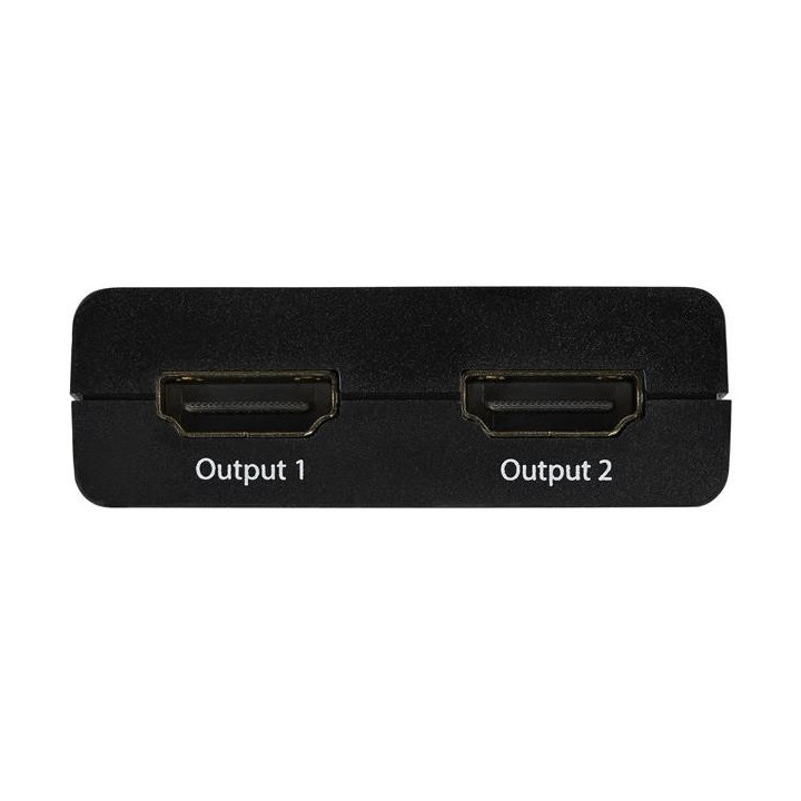 StarTech.com Splitter vidéo HDMI 4K à 2 ports - Répartiteur HDMI 1 x 2 alimenté par USB ou adaptateur d'alimentation