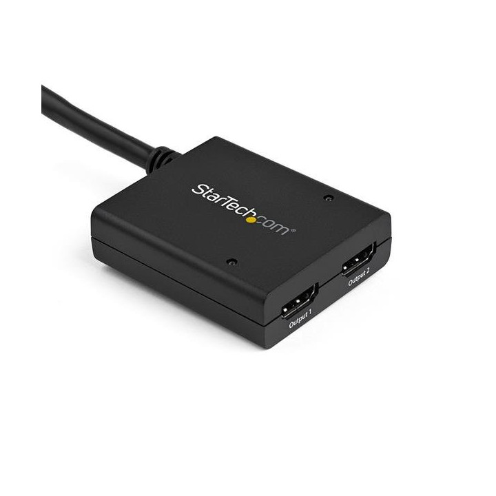 StarTech.com Splitter vidéo HDMI 4K à 2 ports - Répartiteur HDMI 1 x 2 alimenté par USB ou adaptateur d'alimentation