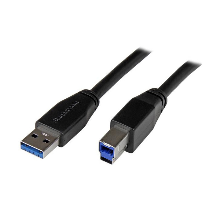StarTech.com Câble USB 3.0 actif USB-A vers USB-B de 5 m - M/M