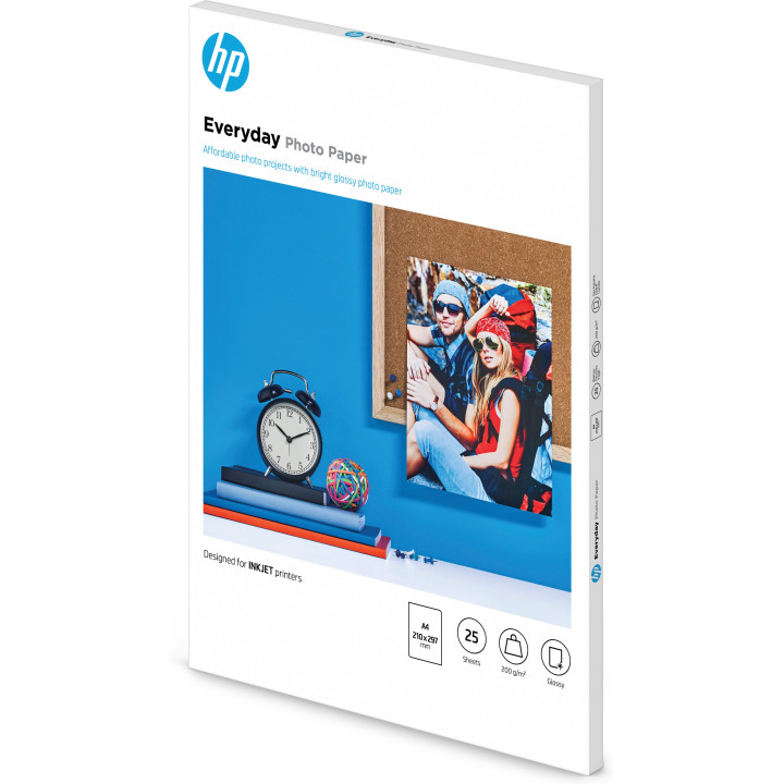 HP Papier photo brillant Everyday - 25 feuilles/A4/210 x 297 mm