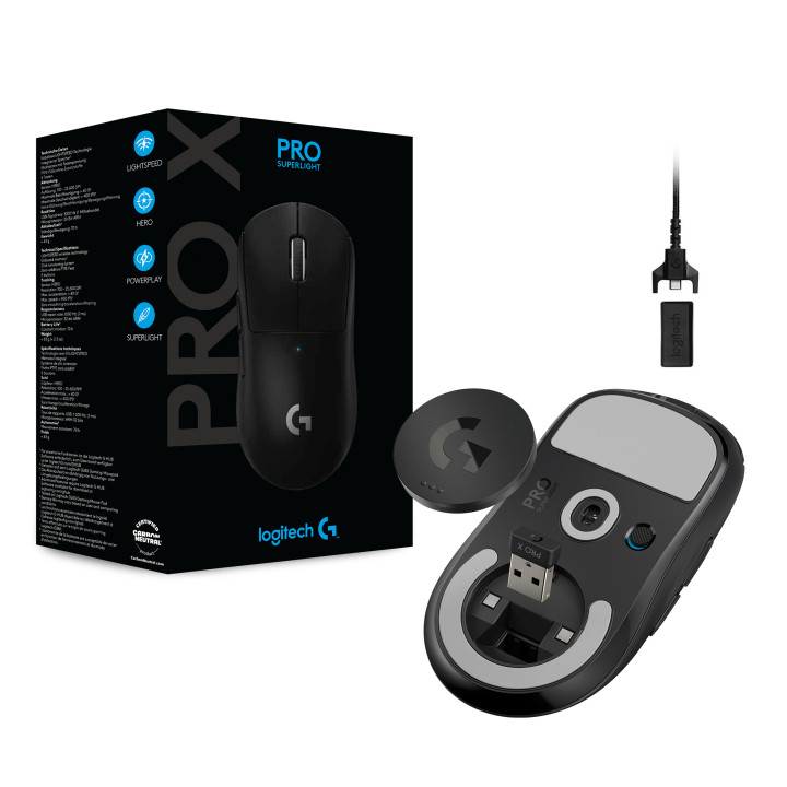 Logitech G 910-005880 souris Gaming Droitier RF sans fil 25600 DPI
