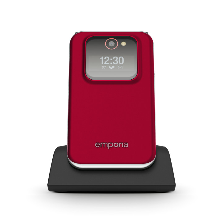 Emporia emporiaJOY-LTE 7,11 cm (2.8") 115 g Rouge Téléphone pour seniors