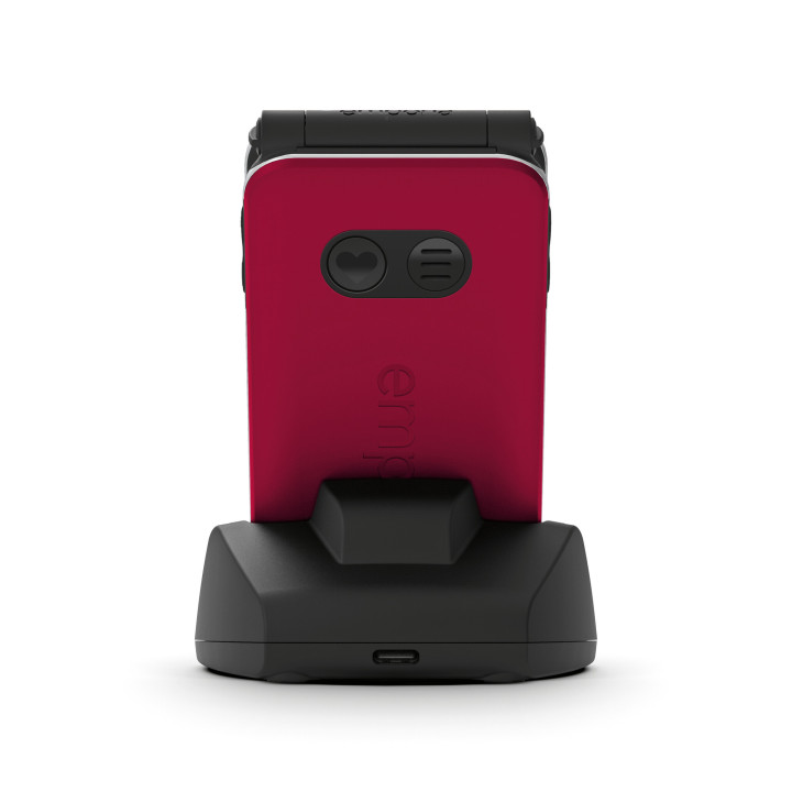 Emporia emporiaJOY-LTE 7,11 cm (2.8") 115 g Rouge Téléphone pour seniors
