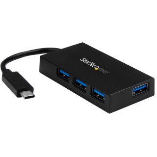 StarTech.com Concentrateur USB-C 4 Ports USB-A (USB 3.0 SuperSpeed 5Gbps) - Concentrateur de Charge Portable USB-C vers USB-A B