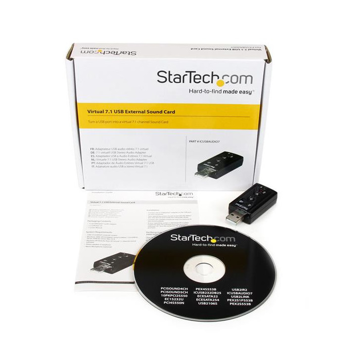 StarTech.com Adaptateur Carte Son USB vers Audio Stéréo avec Contrôle de Volume Externe