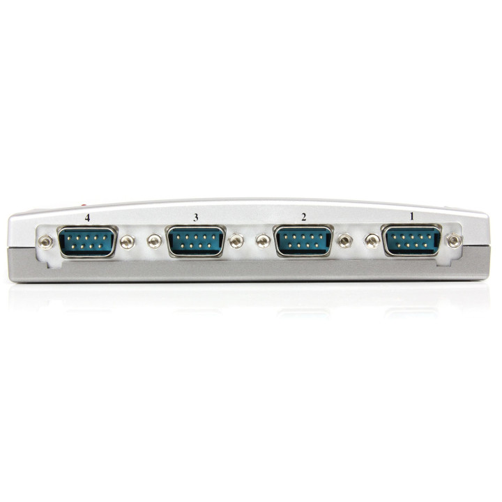 StarTech.com Hub série RS232 à 4 ports - Adaptateur USB vers 4x DB9 RS232 alimenté par bus