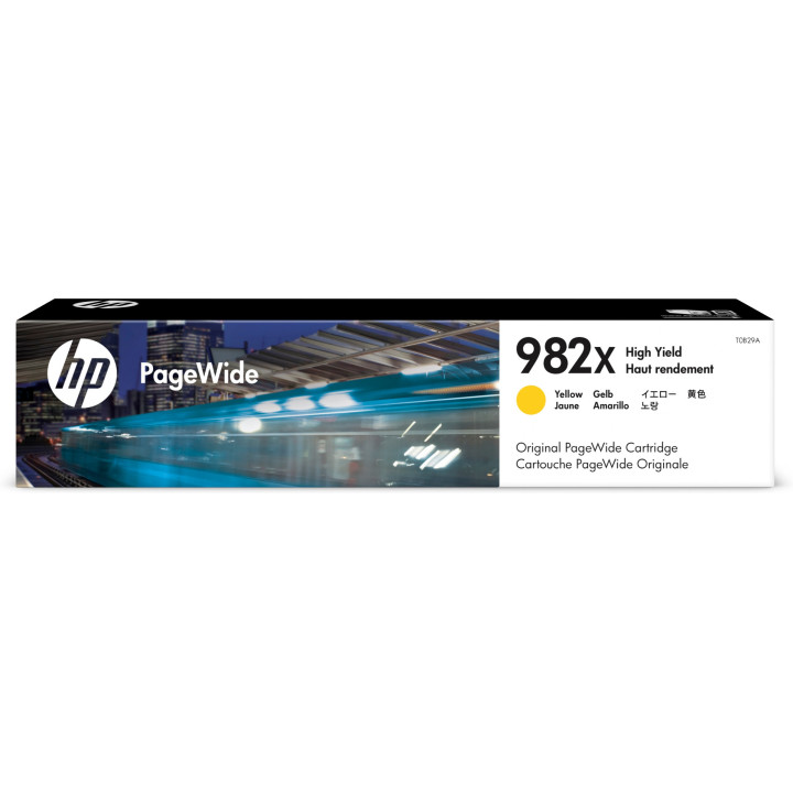 HP Cartouche d’encre jaune PageWide 982X grande capacité authentique