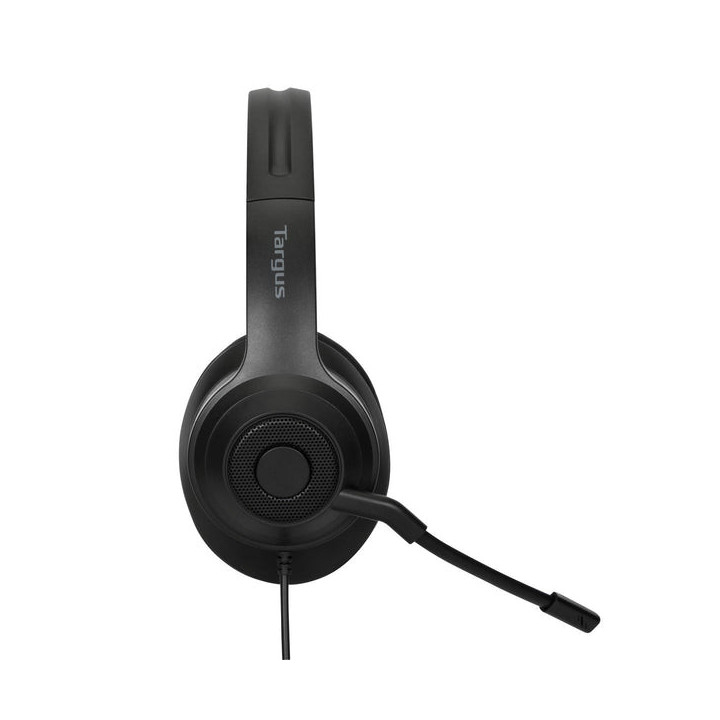 Targus AEH102GL écouteur/casque Avec fil Arceau Appels/Musique USB Type-A Noir