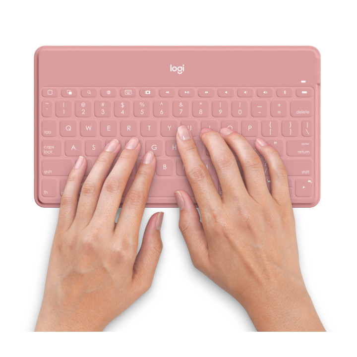 Logitech 920-010059 clavier pour tablette Qwerty Bluetooth Rose