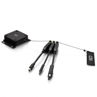 C2G Boucle d’adaptateurs dongle 4K HDMI® à boîtier universel rétractable avec Mini DisplayPort™, DisplayPort et USB-C®