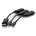 C2G Boucle d’adaptateurs dongle 4K HDMI® à boîtier universel rétractable avec Mini DisplayPort™, DisplayPort et USB-C®