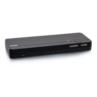 C2G Commutateur KVM USB-C®/HDMI® 3 entrées combinées vers HDMI 1 sortie avec Power Delivery - 4K 60Hz