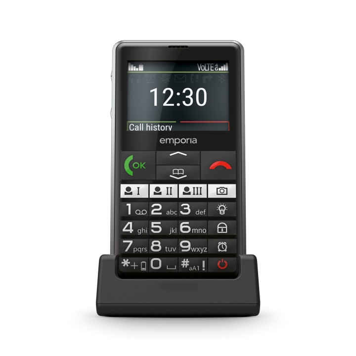 Emporia emporiaPURE-LTE 5,87 cm (2.31") 107 g Noir Téléphone pour seniors