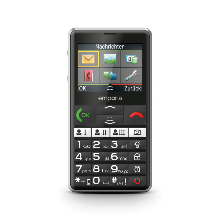 Emporia emporiaPURE-LTE 5,87 cm (2.31") 107 g Noir Téléphone pour seniors