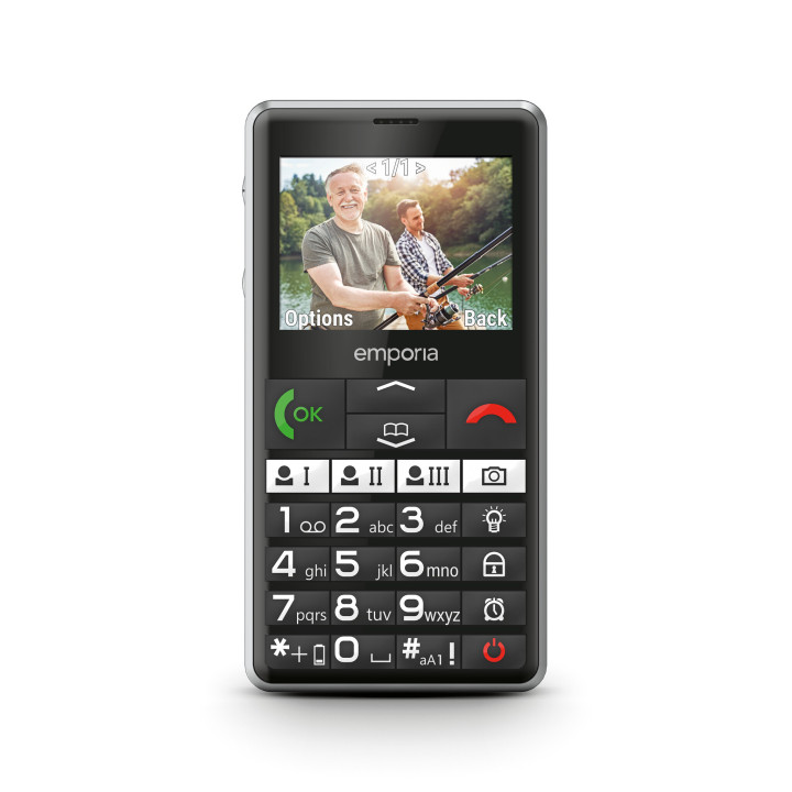 Emporia emporiaPURE-LTE 5,87 cm (2.31") 107 g Noir Téléphone pour seniors