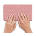 Logitech 920-010047 clavier pour tablette Français Bluetooth Rose