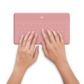 Logitech 920-010049 clavier pour tablette Suisse Bluetooth Rose
