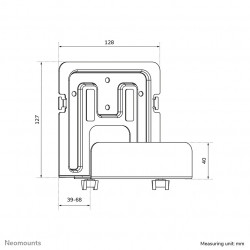 Neomounts AWL-450BL Support pour lecteur multimédia - universel
