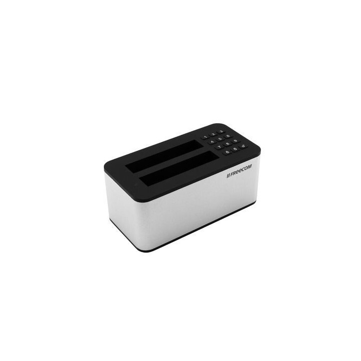Freecom mDock Keypad Secure USB 3.2 Gen 1 (3.1 Gen 1) Type-C Noir, Gris