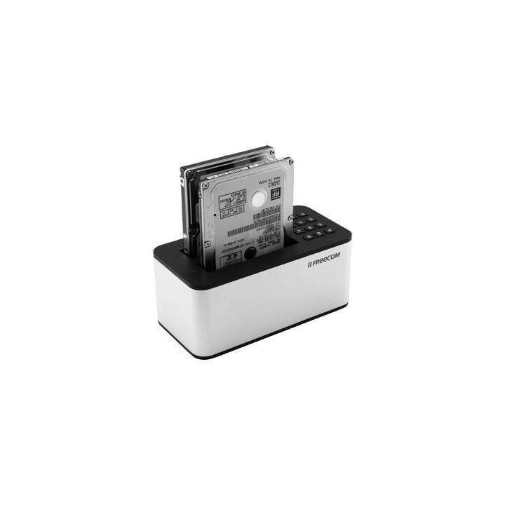 Freecom mDock Keypad Secure USB 3.2 Gen 1 (3.1 Gen 1) Type-C Noir, Gris