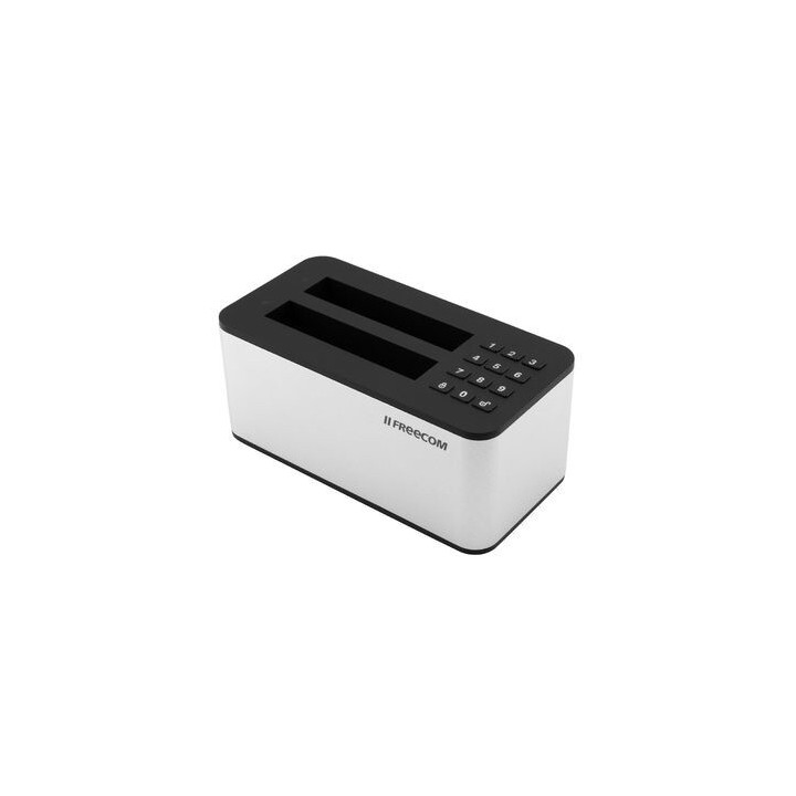 Freecom mDock Keypad Secure USB 3.2 Gen 1 (3.1 Gen 1) Type-C Noir, Gris