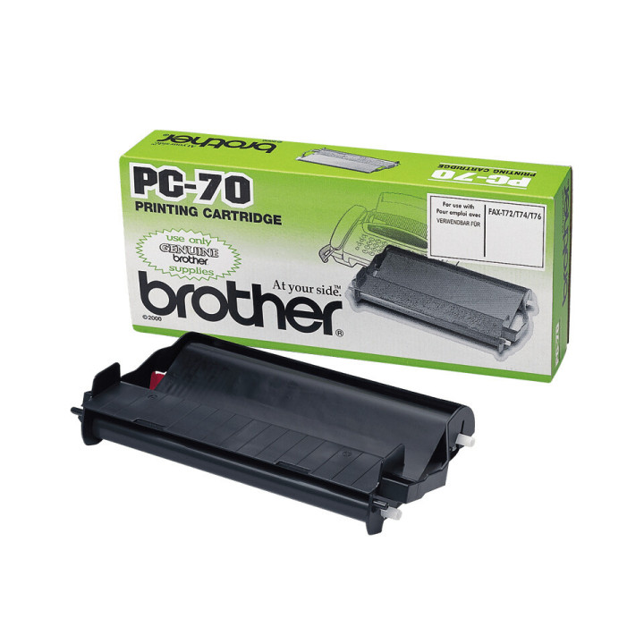 Brother PC-70 consommable pour télécopieur Cartouche de télécopie plus bobine 140 pages Noir 1 pièce(s)