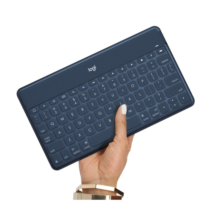 Logitech 920-010046 clavier pour tablette Allemand Bluetooth Bleu