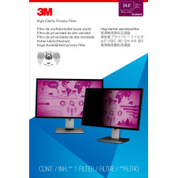 3M Filtre de confidentialité High Clarity pour moniteur panoramique 24" (16:10)