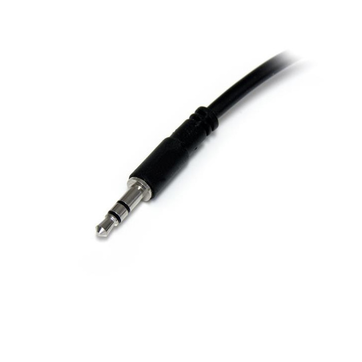 StarTech.com Câble répartiteur stéréo Slim - Mâle 3,5 mm vers 2 femelles 3,5 mm