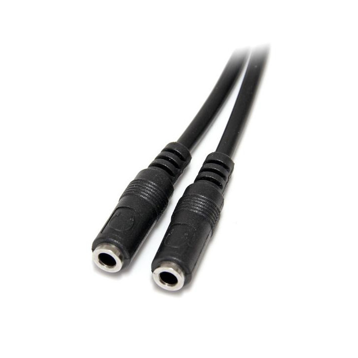 StarTech.com Câble répartiteur stéréo Slim - Mâle 3,5 mm vers 2 femelles 3,5 mm