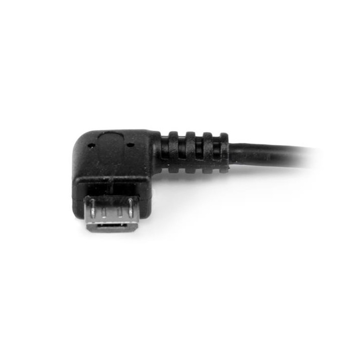 StarTech.com Câble adaptateur Micro USB à angle droit vers USB Host OTG de 12cm - Mâle / Femelle