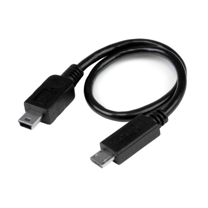 StarTech.com Câble USB OTG Micro USB vers Mini USB de 20 cm - M/M