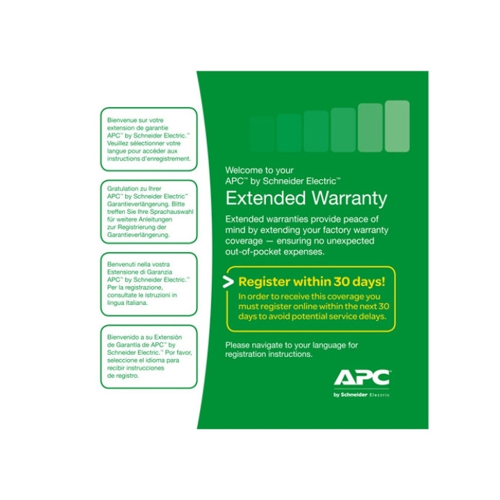 APC WEXTWAR1YR-SD-03 extension de garantie et support 1 licence(s) 1 année(s)