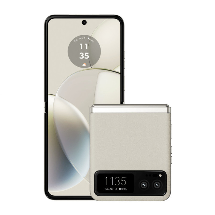 Motorola razr 40 17,5 cm (6.9") Double SIM Android 13 5G USB Type-C 8 Go 256 Go 4200 mAh Crème