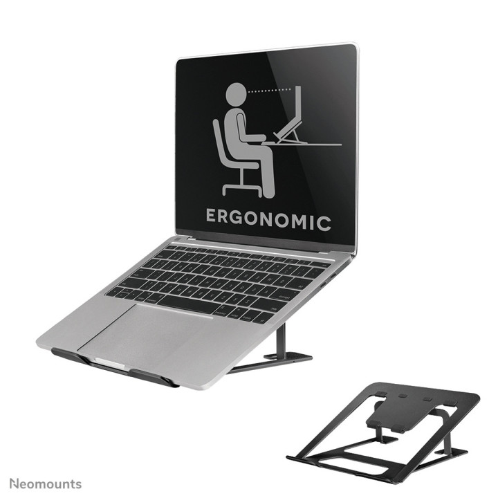 Neomounts NSLS085BLACK Support pour ordinateur portable 10-17" - pliable - compact - universel
