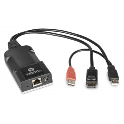 Vertiv Avocent HMXTX DP, USB 2.0, AUDIO, ZERO U extension KVM Transmetteur
