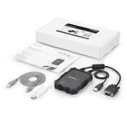 StarTech.com Adaptateur crash cart pour PC portable avec boîtier durable - Console KVM USB avec transfert de fichier et acquis